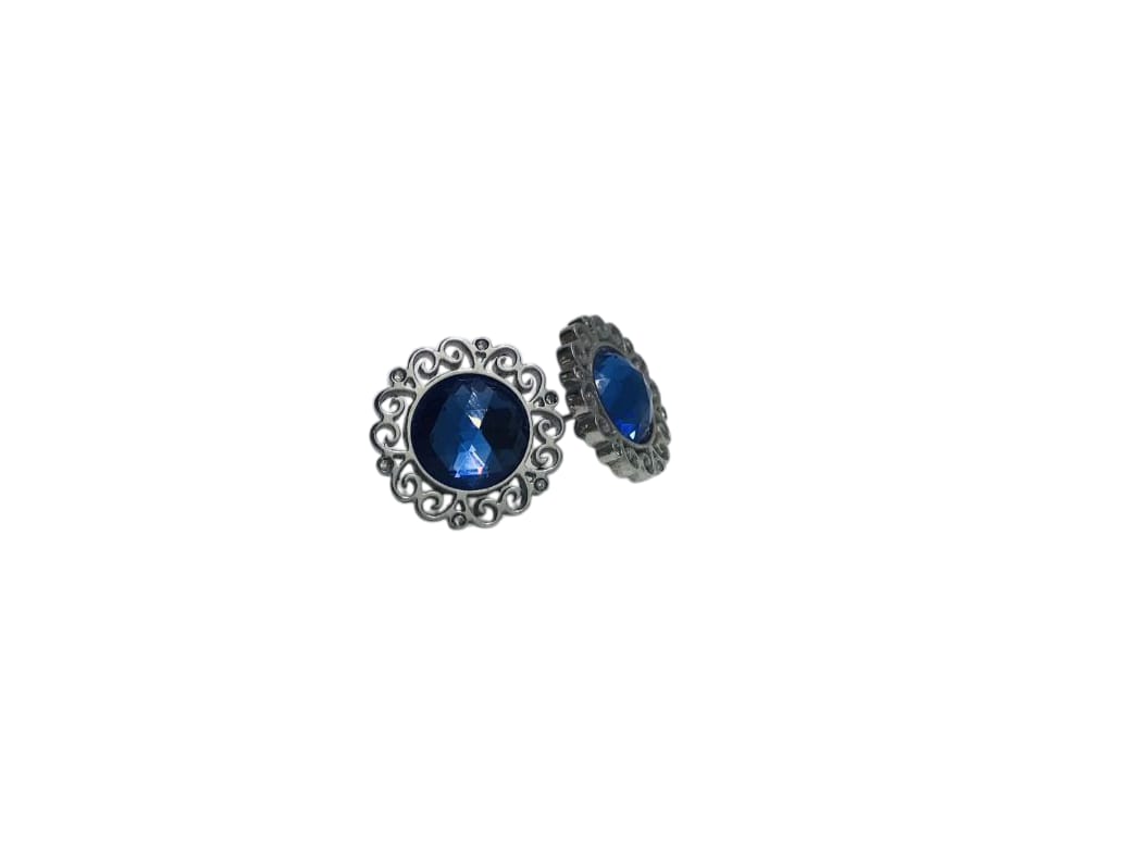 Aros flor con circonita