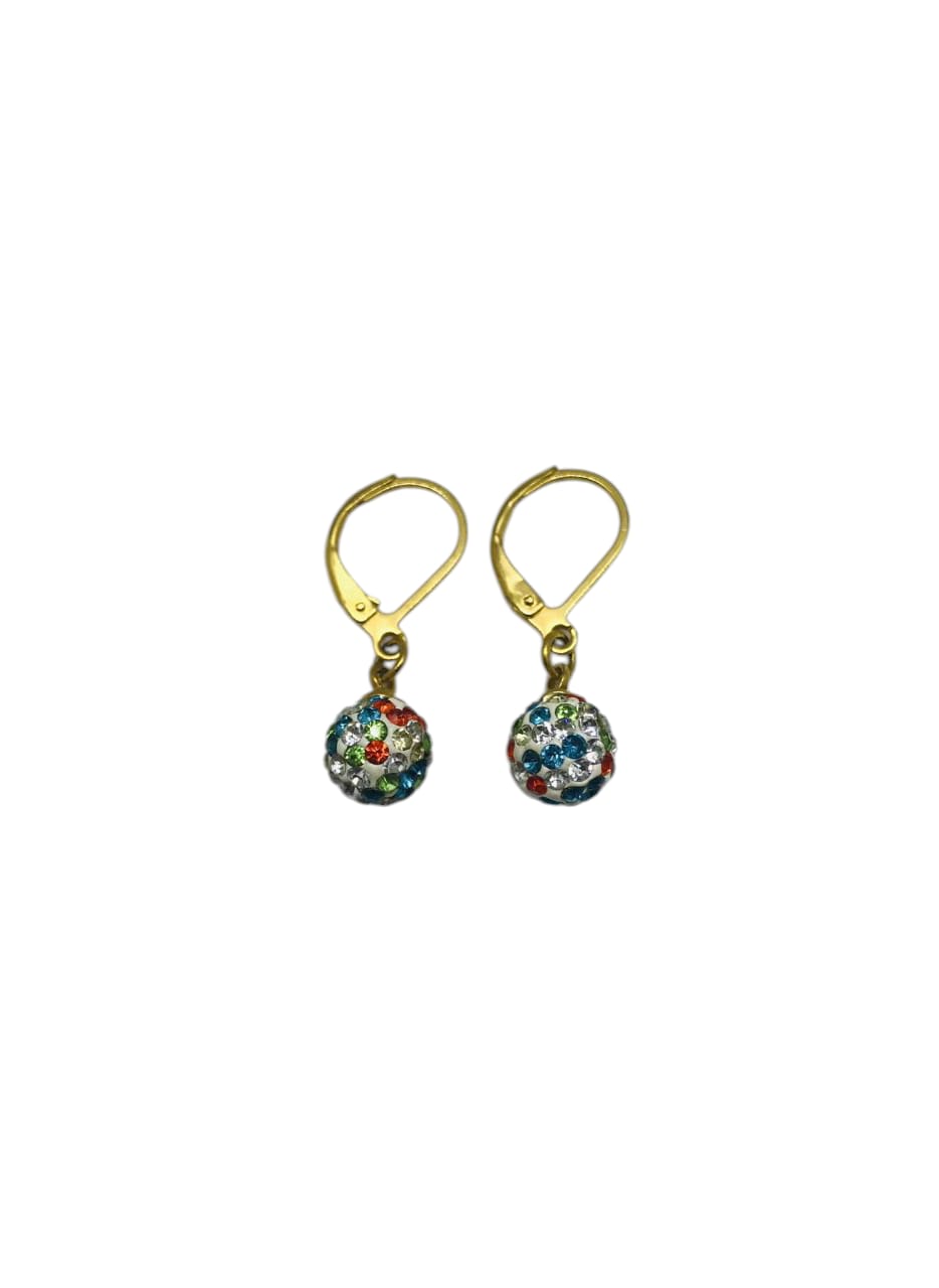 Aros colgantes con circonitas