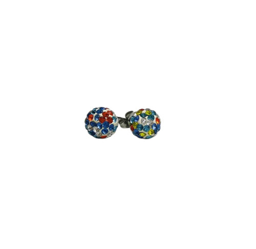 Aros bolita con circonitas