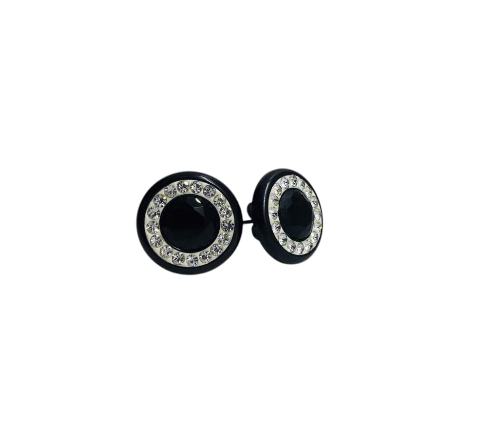 Aros negros con circonitas
